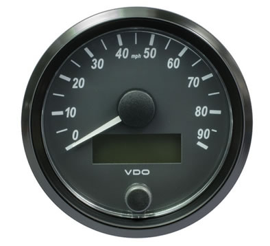 VDO SingleViu Speedometer 90 Mph